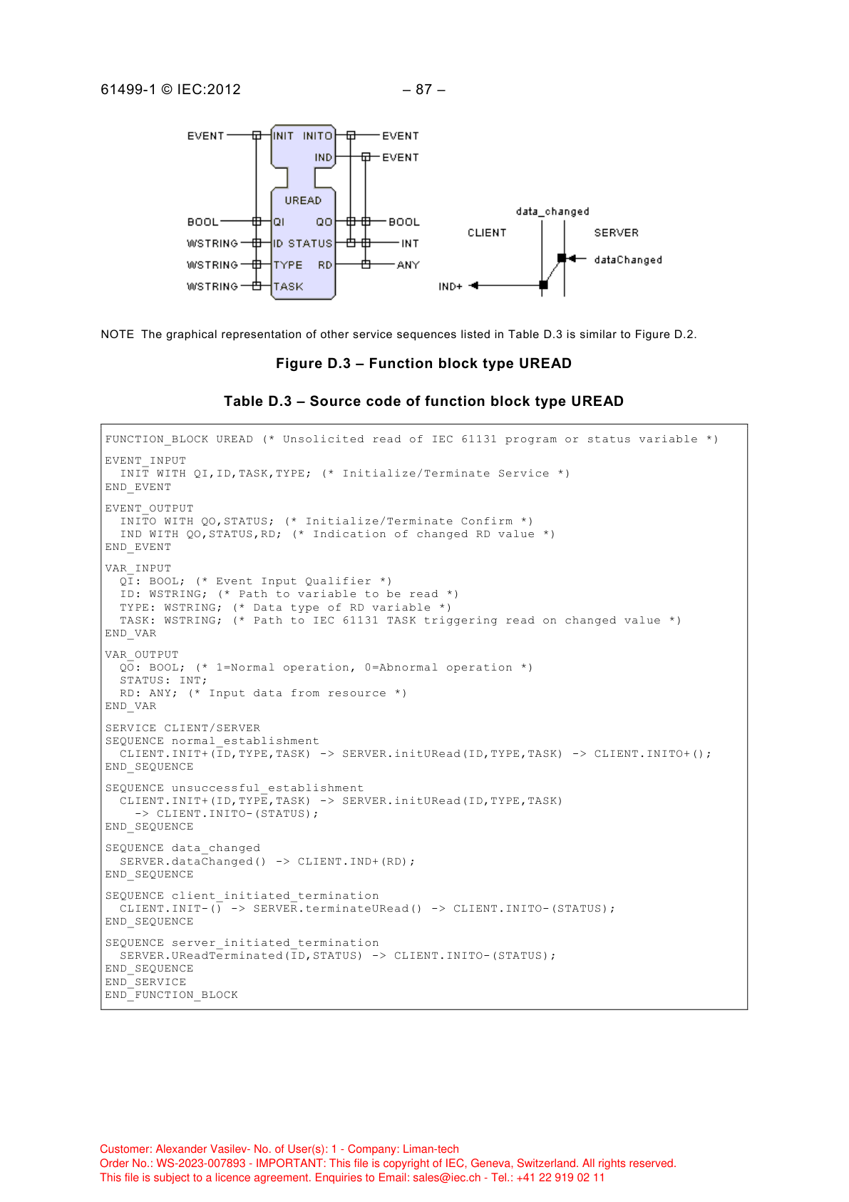 Рисунок D.3 — Тип ФБ UREAD