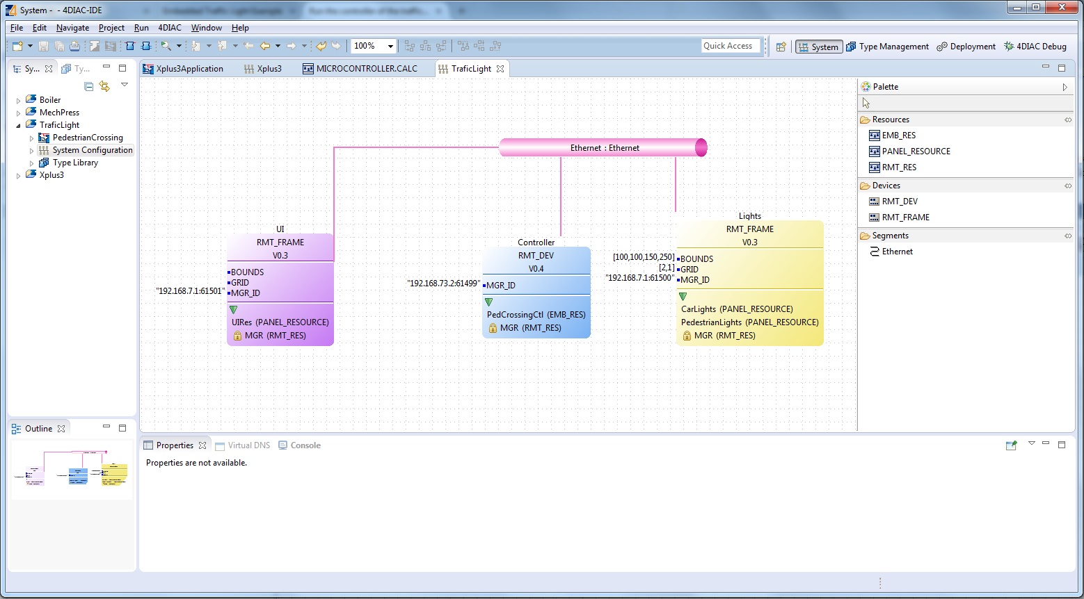 Система светофоров — общая схема
