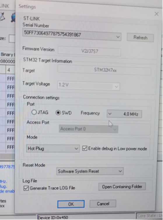 Рисунок 10 — Настройки подключения