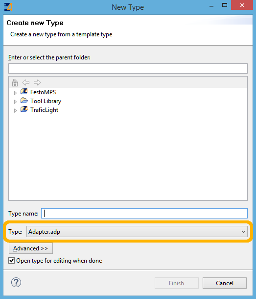 Создание нового адаптера в IDE